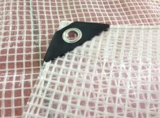 TRANSPARENT CLEAR Tarpaulin Heavy Duty Waterproof  Cover Tarp Ground Sheet Mesh - 14