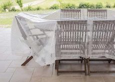 TRANSPARENT CLEAR Tarpaulin Heavy Duty Waterproof  Cover Tarp Ground Sheet Mesh - 4