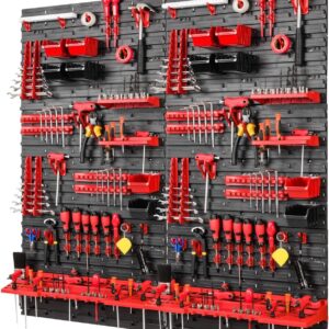Tool Pegboard Wall Storage Kit with Bins 78pc