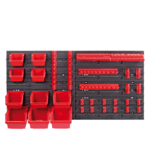 Tool Pegboard Wall Storage Kit with Bins