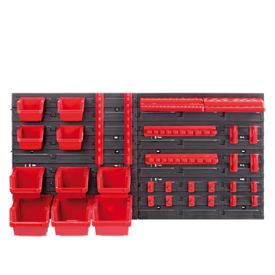 Tool Pegboard 772x390mm 28pc Holders+Bins Kit