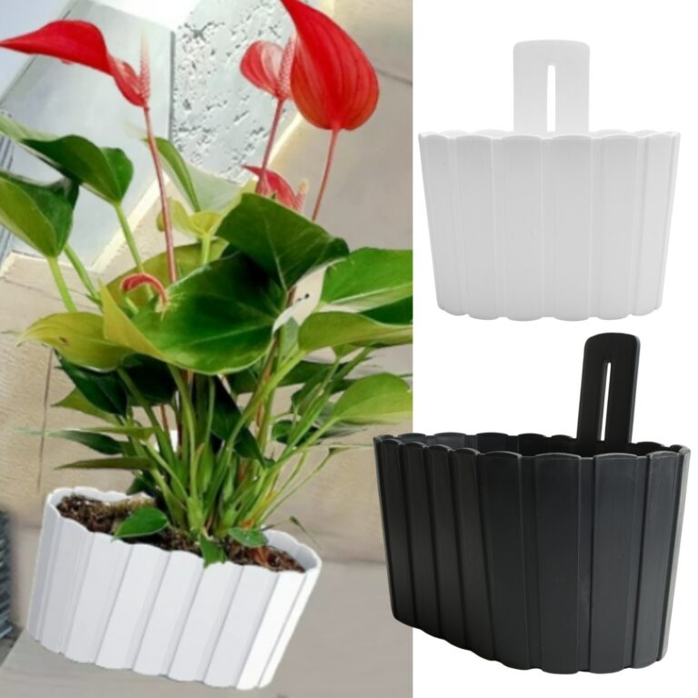 Wall Planter Slatted Oval Indoor & Outdoor
