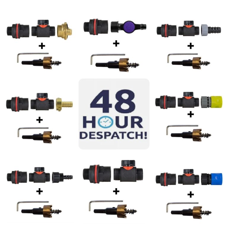 Water Butt Connector Kit with Valve & Hole Saw