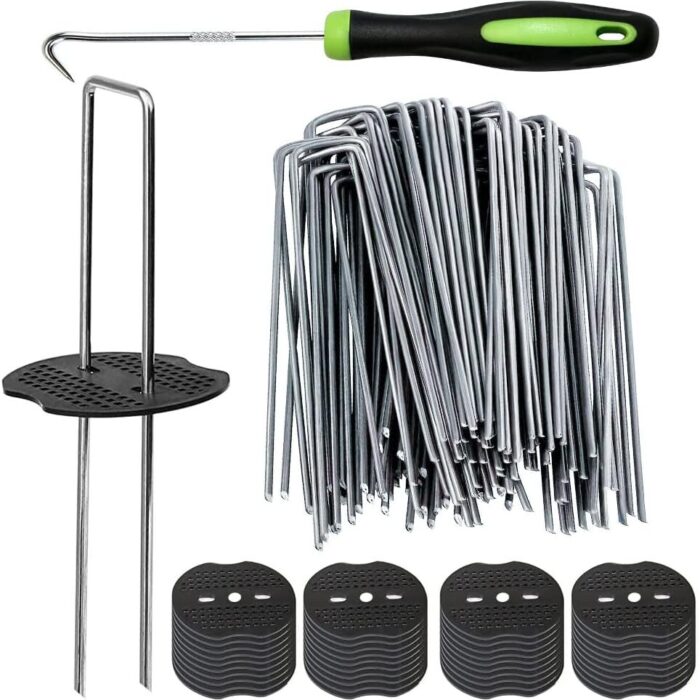 Steel Ground Pegs 150mm with Buffer Washers