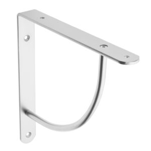 Shelf Support Brackets Aluminium Silver 2 Pack
