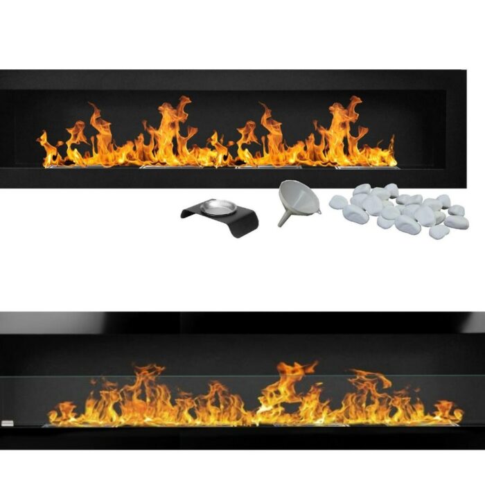 Bioethanol Wall Fireplace 1800 x 400mm
