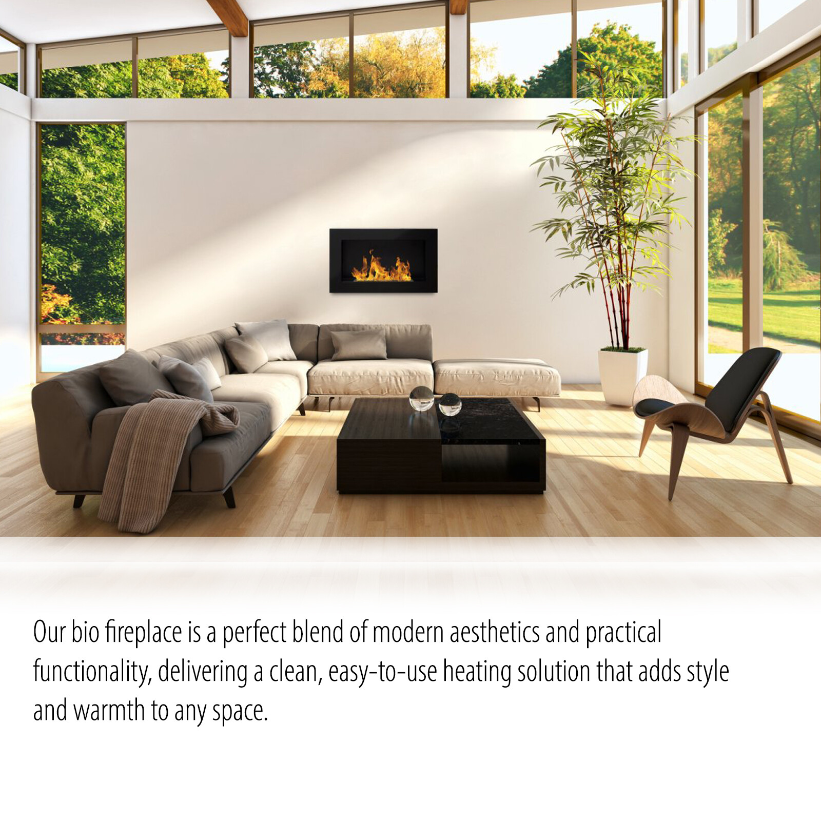 Bioethanol Wall Fireplace 650 x 400mm - Image 17