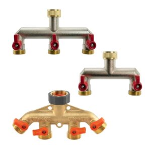 Brass Tap Splitter Connector 2/3/4 Way 3/4 BSP