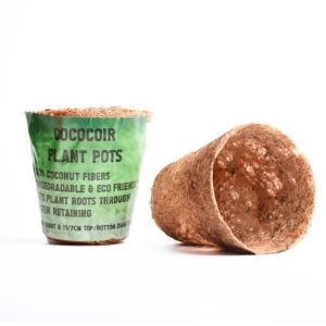 Coco Coir Plant Pot Water Retaining Reusable