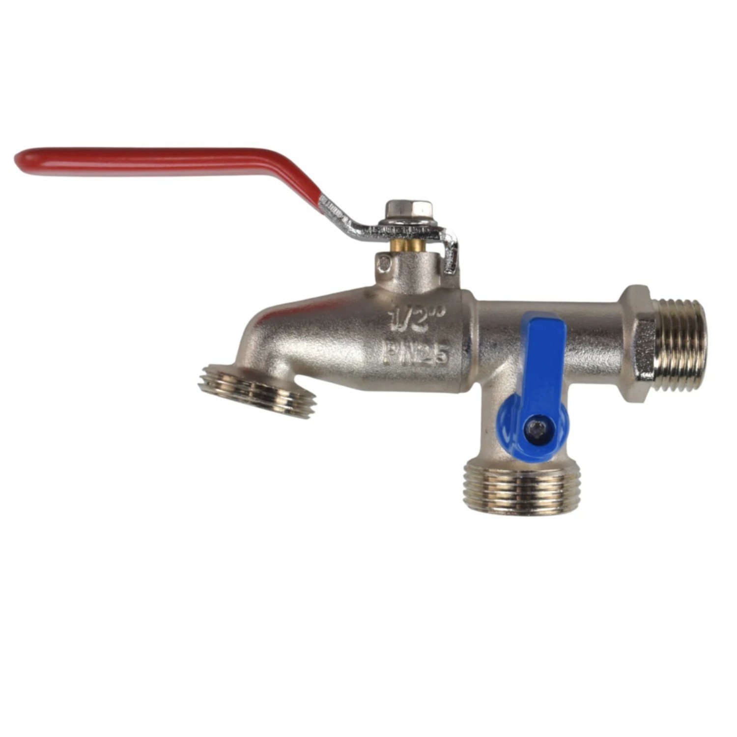 Double Lever Garden Tap with Hose Outlets Kit - Image 5