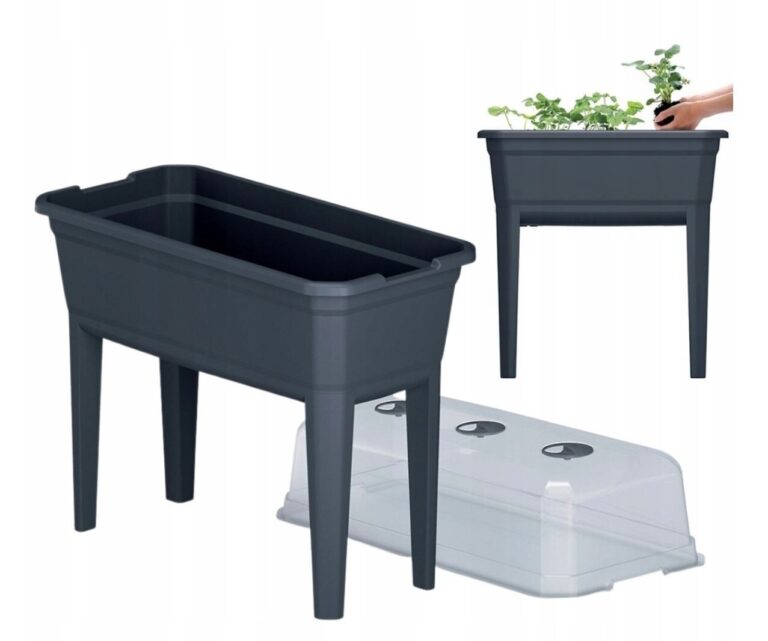 Raised Bed Mini Greenhouse Planter Vented Lid