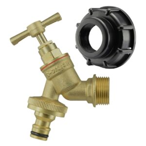IBC Tank Adapter Tap S60x6 Brass Hose Outlet