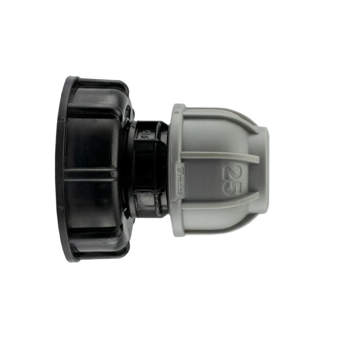 IBC Adapter S60x6 to 25mm MDPE Straight Kit