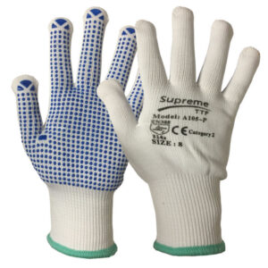 Nylon Work Gloves with PVC Polka Dot Grip