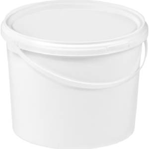 Food Grade PP Buckets 3L White Without Lid
