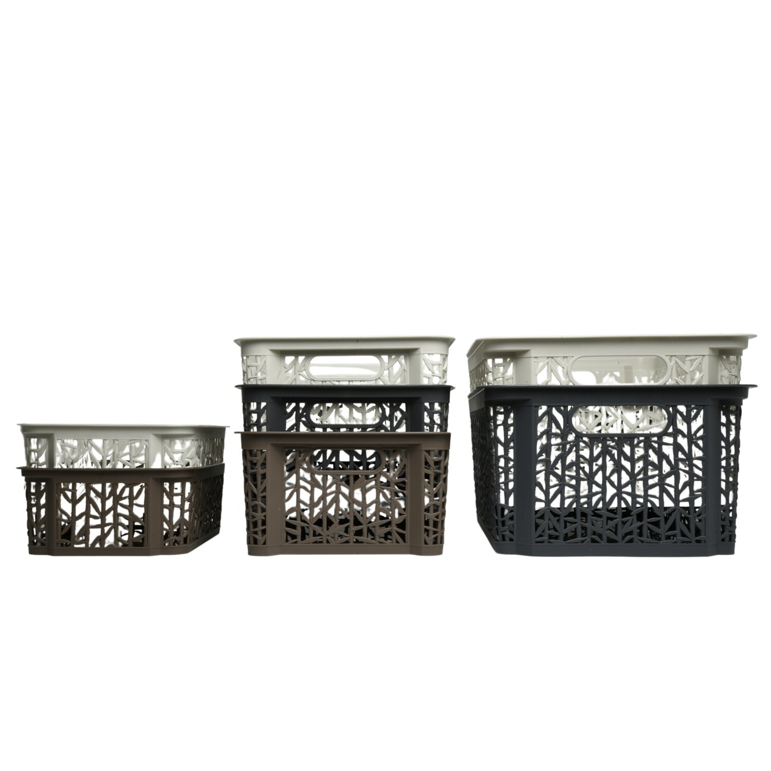 Bamboo-Effect Storage Basket Rectangular - Image 3