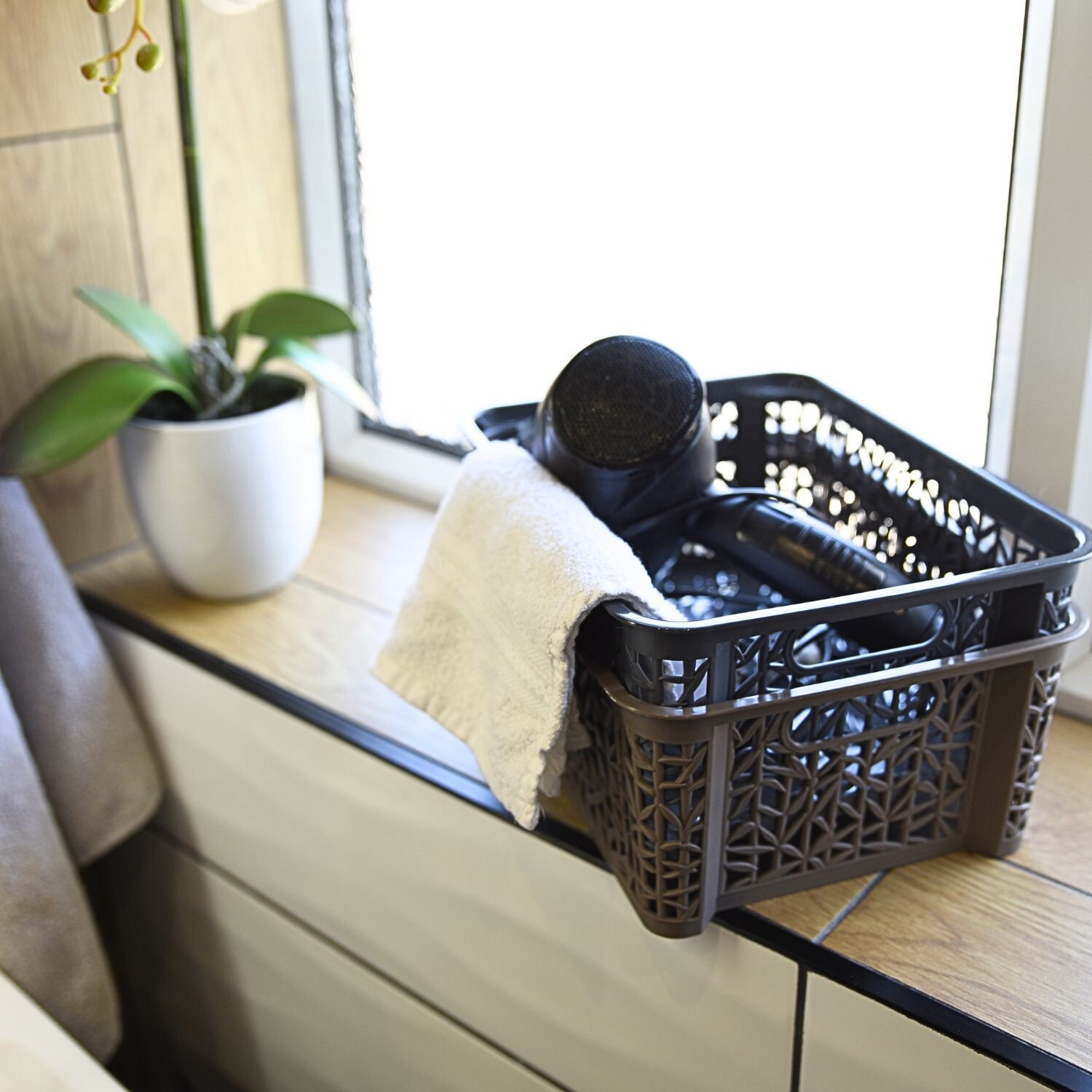 Bamboo-Effect Storage Basket Rectangular - Image 5