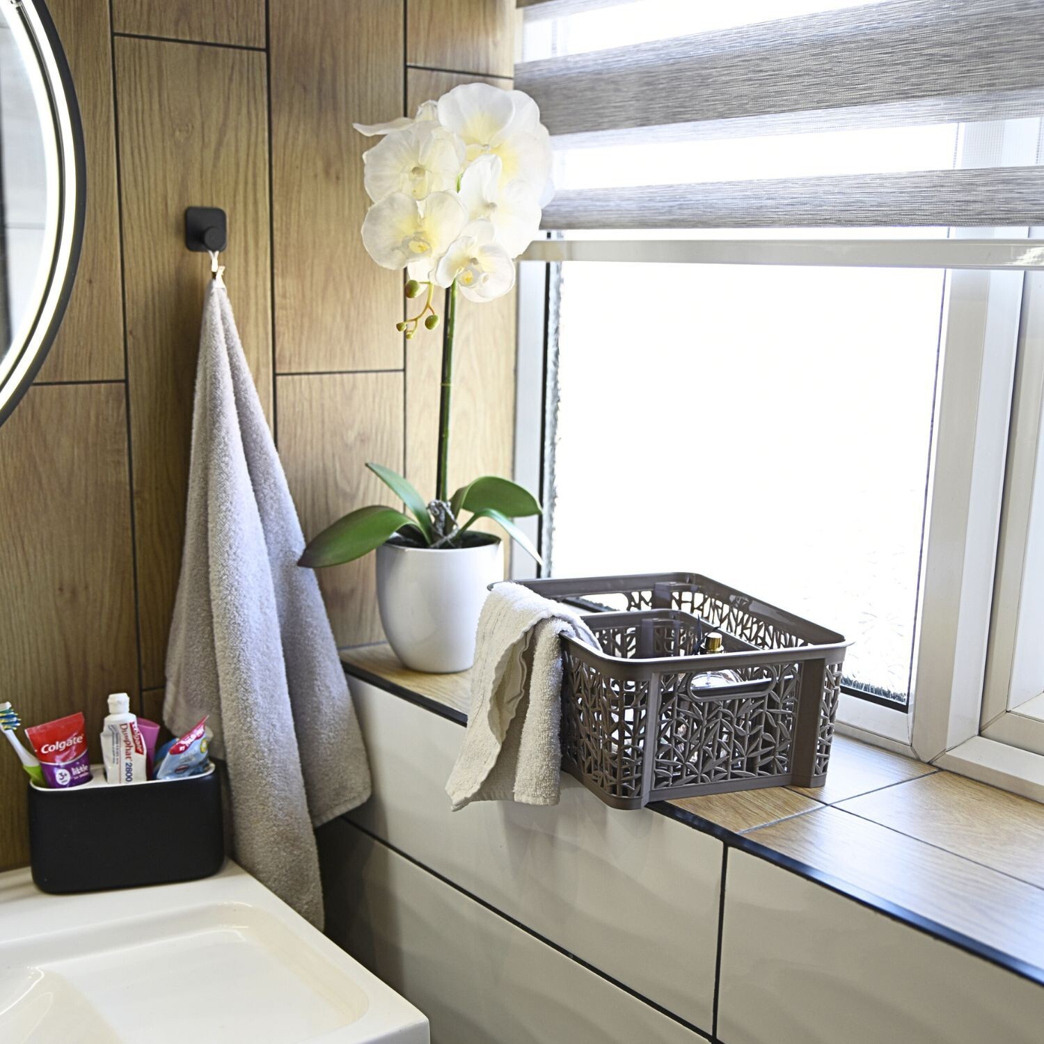 Bamboo-Effect Storage Basket Rectangular - Image 9