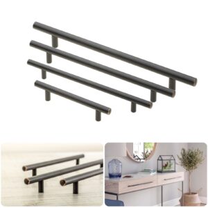 Cabinet T Bar Pull Handle Steel Antique Copper