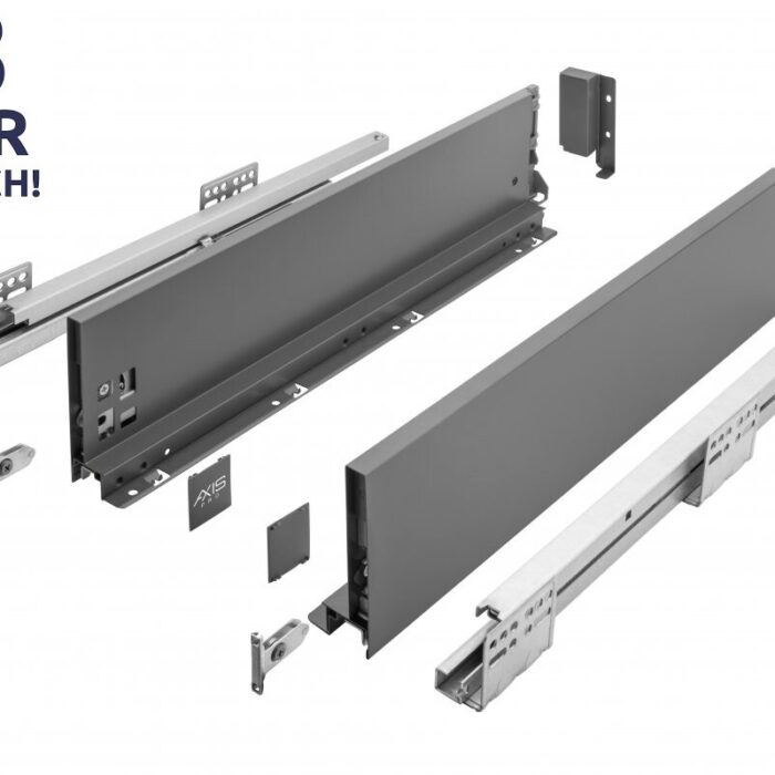 AXIS PRO Soft Close Undermount Drawer System Anthracite