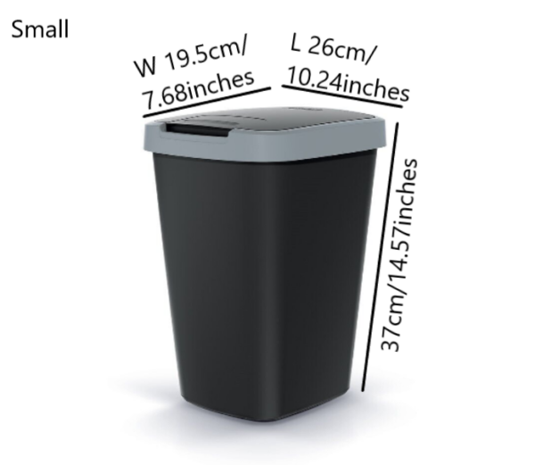 Lidded Plastic Bin with Tilt Lid - Jumping Bugzy