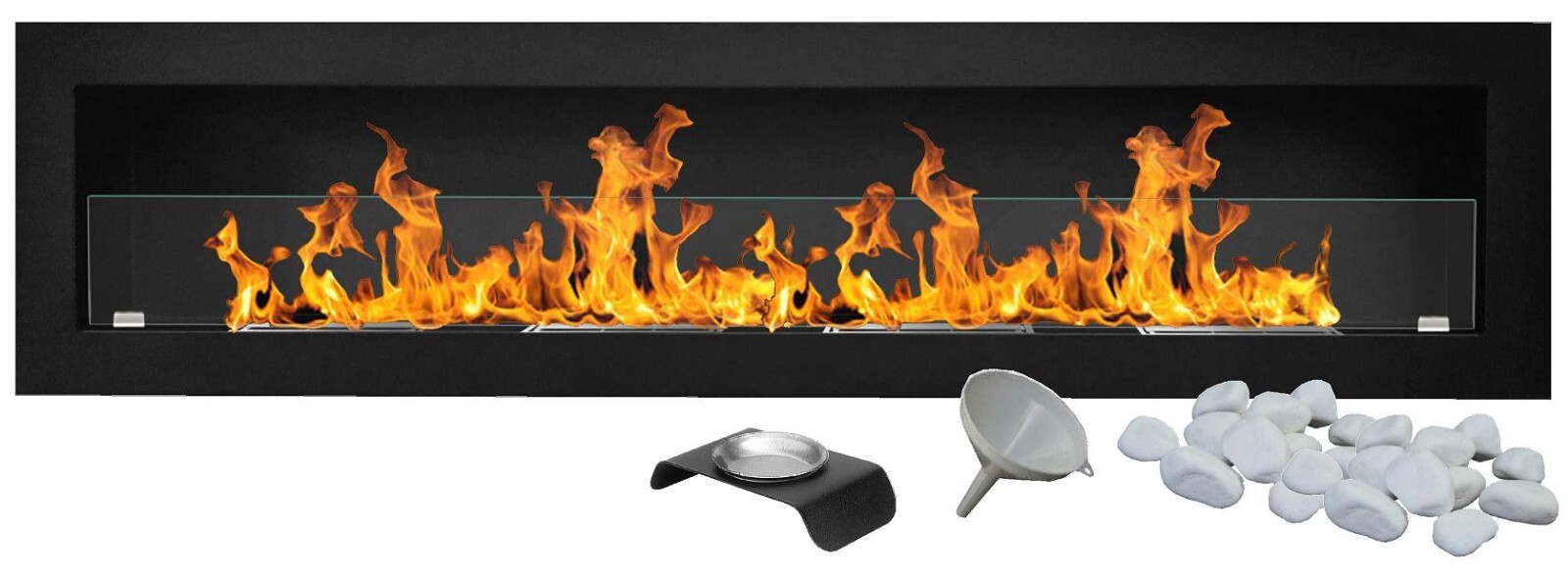 Bioethanol Wall Fireplace 1800 x 400mm - Image 6