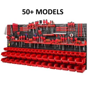 Tool Pegboard Wall Storage Set with Bins