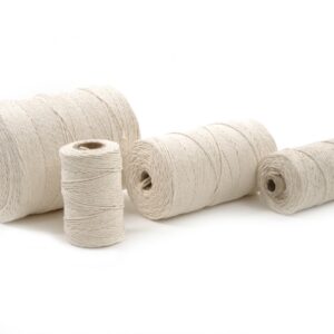 Macramé Cord Twisted Cotton Natural Beige 3mm
