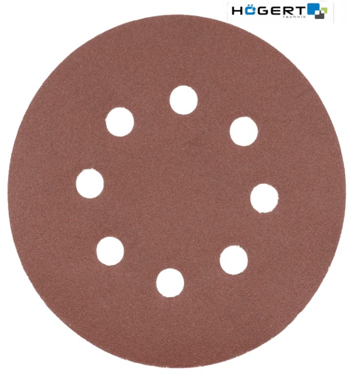Sanding Disc 125mm 8-Hole Hook and Loop