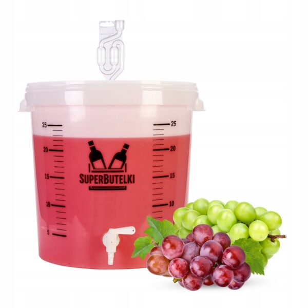 Two Tapped Bucket Fermenting Buckets 30L Set of 2 with Tap & Airlock - Jumping Bugzy