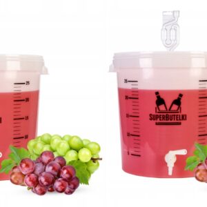 Fermenting Buckets 30L Set of 2 with Tap & Airlock