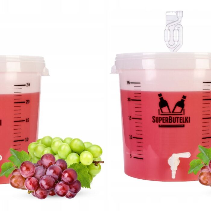 Fermenting Bucket 30L with Tap and Airlock Pack of 2