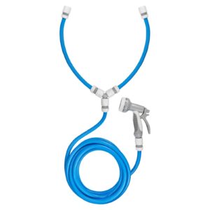 Dog Shower Kit Hot & Cold Mixer Hose with Spray Gun