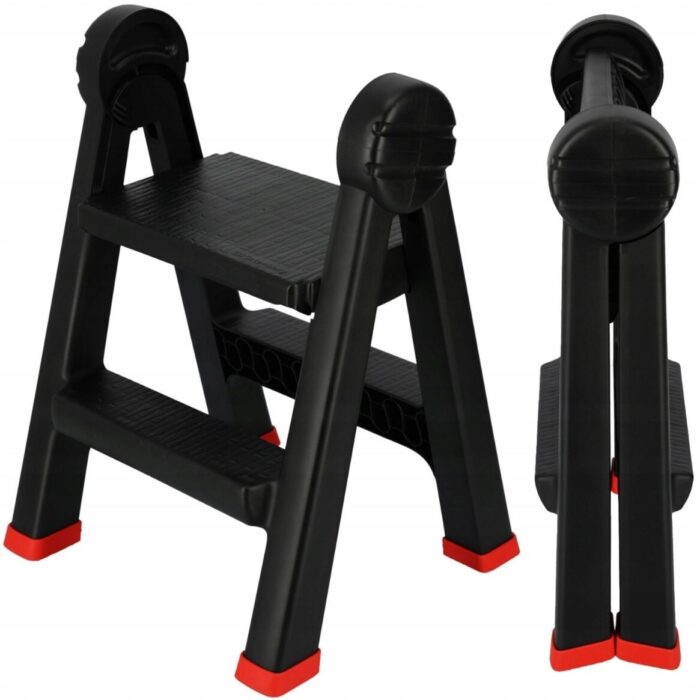 Folding Step Ladder 2-Step Steel 150kg