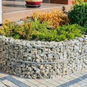 Gabion Raised Planter Bed Galvanised Steel