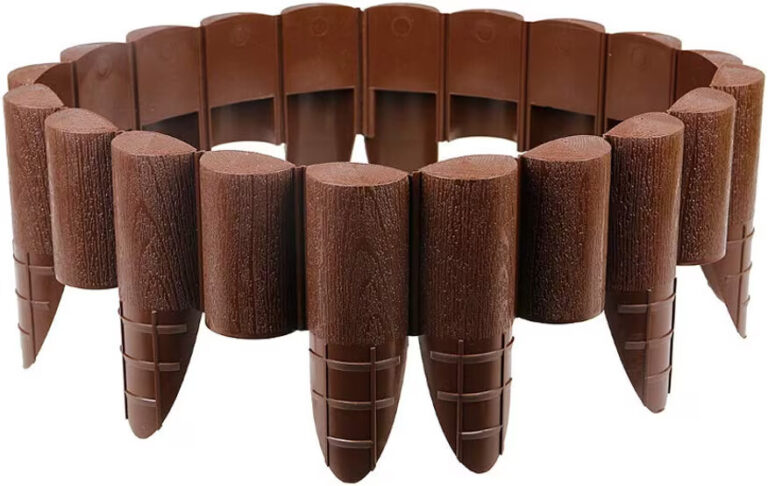 Palisade Lawn Edging Wood Effect Brown