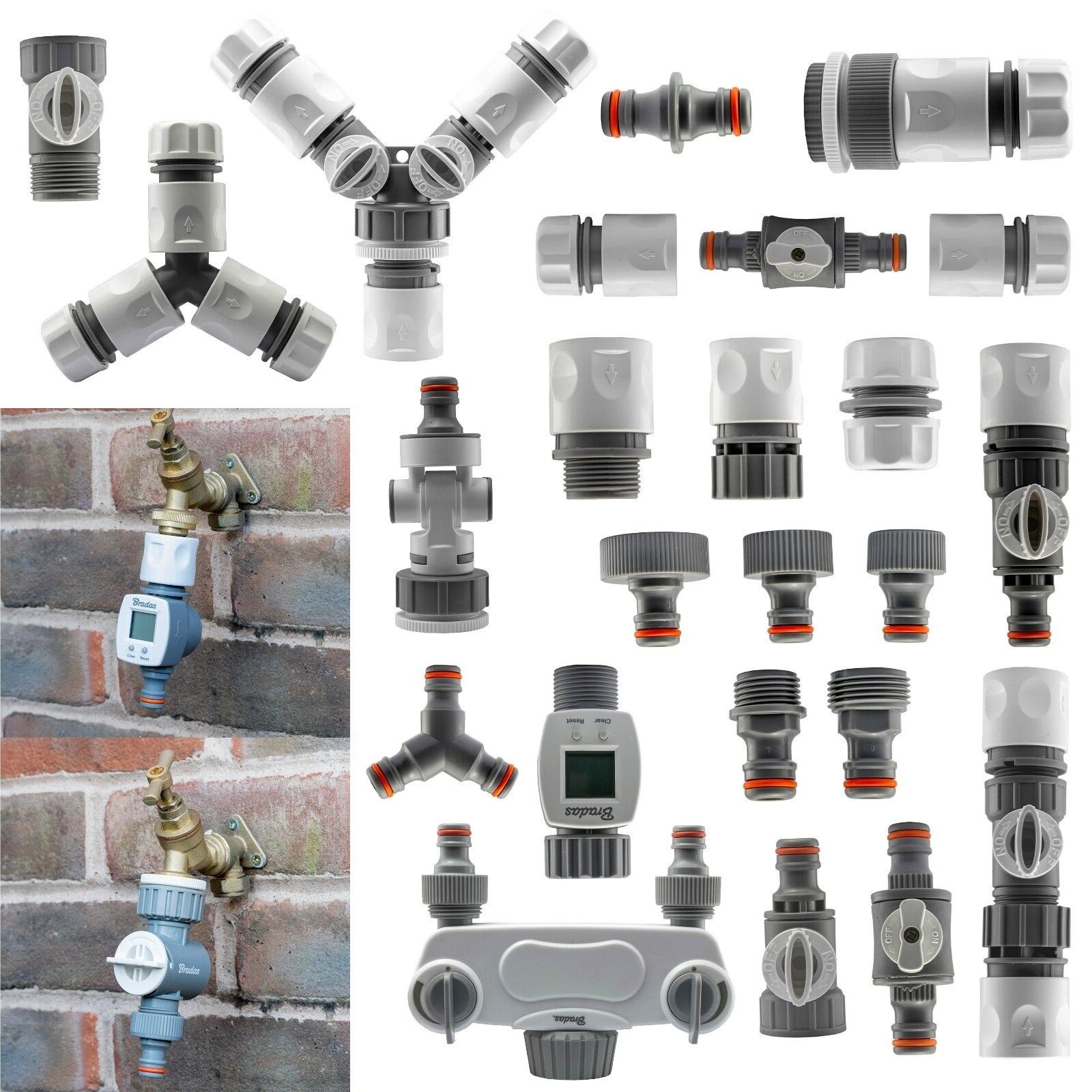 Garden Hose Fittings, Valves, Timers & Sprinklers - Image 2