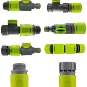 Garden Hose Connector & Valve 3/4" BSP Options