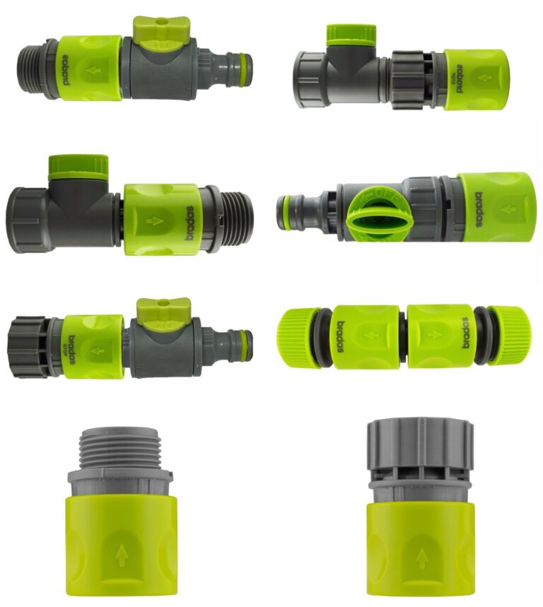 Hose Connector 3/4in BSP with Shut-Off Valve
