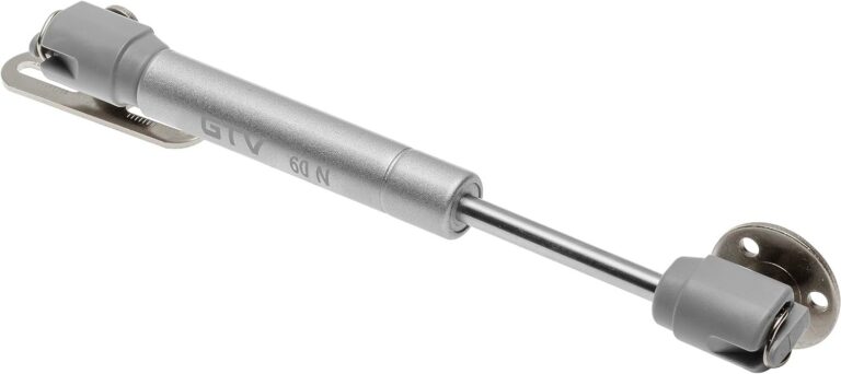 Silver GTV cabinet gas strut with end mounting brackets