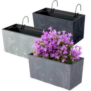 Hanging Planter Trough with Hooks and Insert