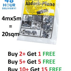 Polythene Dust Sheet Clear 4m x 5m