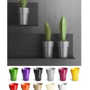 Mini Plant Pot Gloss Oval 6cm (11 Colours)