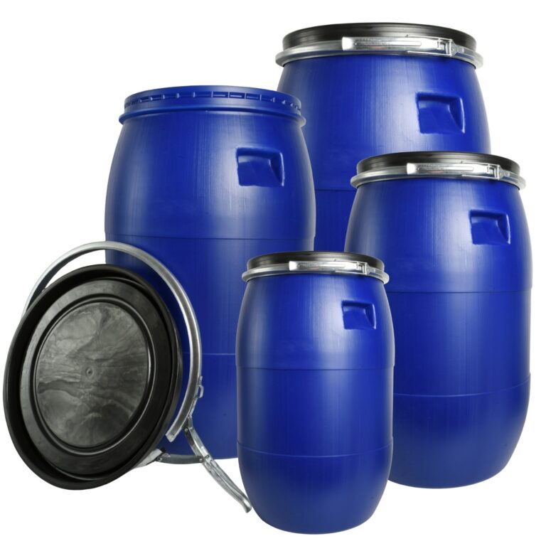 Food-Grade HDPE Storage Barrel with Lever-Lock Lid