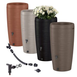 Rainwater Tank Water Butt 240L with Connection Kit