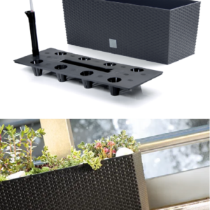 Self Watering Rattan-Effect Window Box Planter