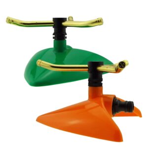 Rotating Lawn Sprinkler 3 Arm Brass Quick Connect