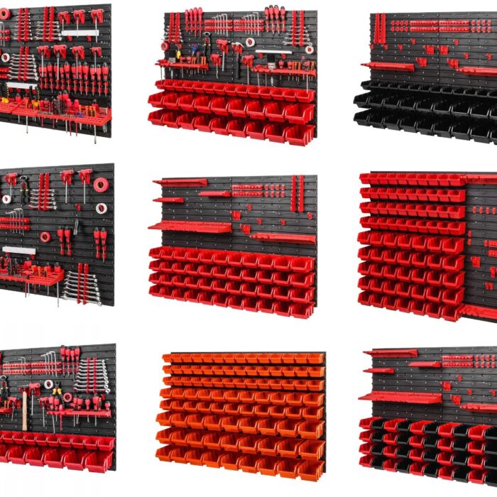 Tool Pegboard Red & Black 1150x780mm Modular 13 Models