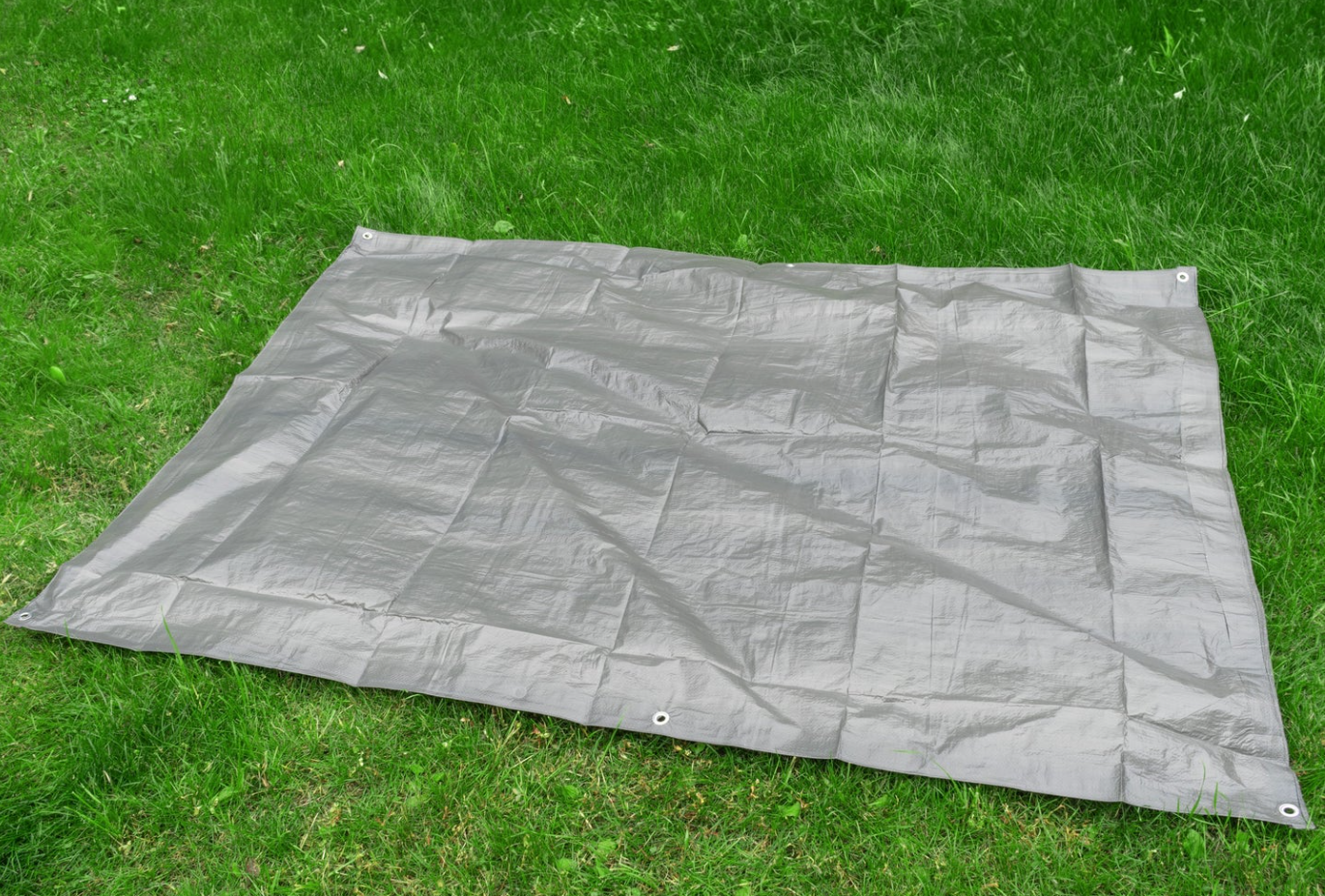 Grey Tarpaulin 80gsm Polypropylene with Eyelets - Image 5