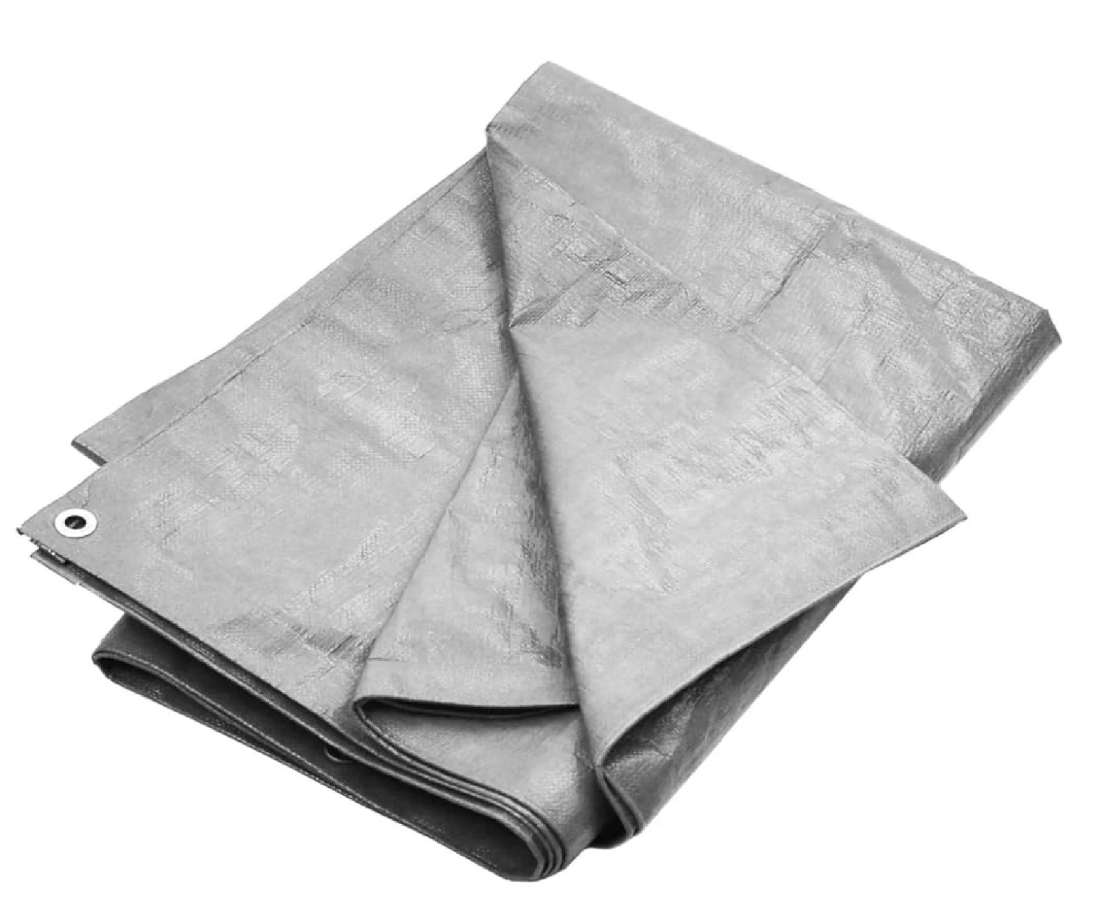 Grey Tarpaulin 80gsm Polypropylene with Eyelets